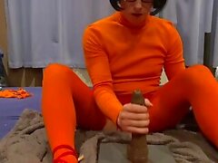 Velma enjoys her dildo