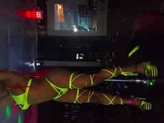 Transgender women dancing at a strip club in Houston TX