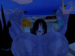 Ring: Futa Yamamura Sadako climbs out of the TV for fucking Female Taker POV