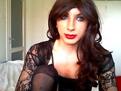 Crossdresser Having Fun