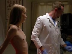 Skinny TS patient gets bareback fucked by her horny doctor