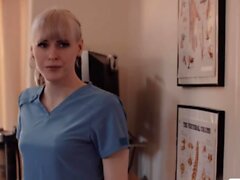 Trans woman masseuse licks and fucks her customers wet ass