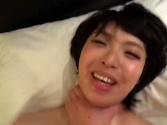Small tits Asian shemale ass fucked on webcam