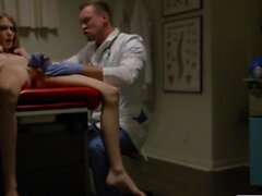 Skinny trans woman gets her ass fucked by her horny doctor