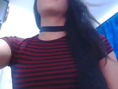 Shy Tgirl webcam solo