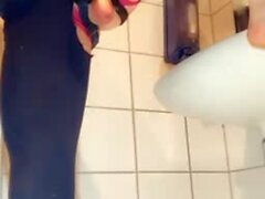A lovely random collection of huge dildo action